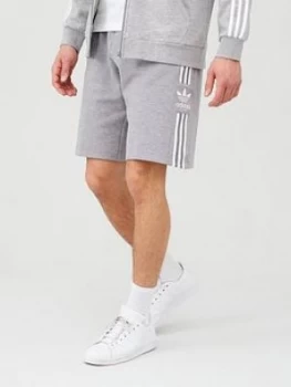 Adidas Originals Lock Up Shorts - Medium Grey Heather