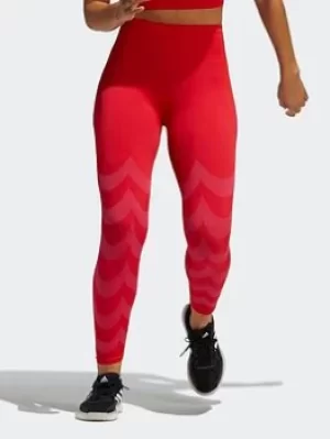 adidas Marimekko Aeroknit 7/8 Tights, Red Size XS Women