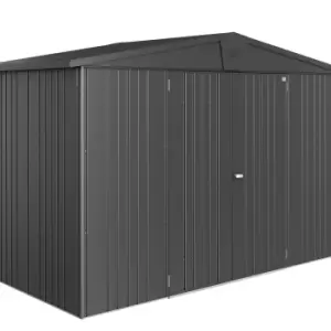 Biohort Europa Metal Garden Shed 10ft3 x 5ft1 Size 4A - Metallic Dark Grey