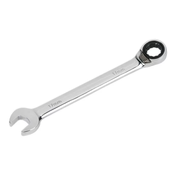 Genuine SEALEY RRCW17 Reversible Ratchet Combination Spanner 17mm