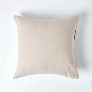 Natural European Linen Pillowcase, 40 x 80cm - Natural - Homescapes