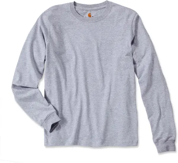 Carhartt Logo Longsleeve, grey, Size M