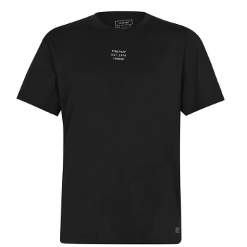 Firetrap Print T Shirt - Black