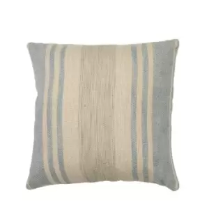 Simply Green Florida Stripe Cushion Blue