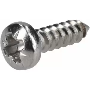 R-tech - 337127 Pozi Pan Head Self-Tapping A2 S/St Screws No. 6 13.0mm - Pk 100