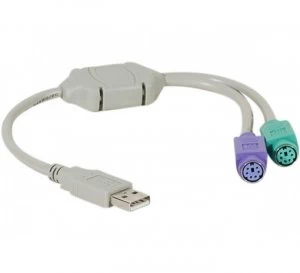 EXC USB Converter to 2 x PS2 Adapter