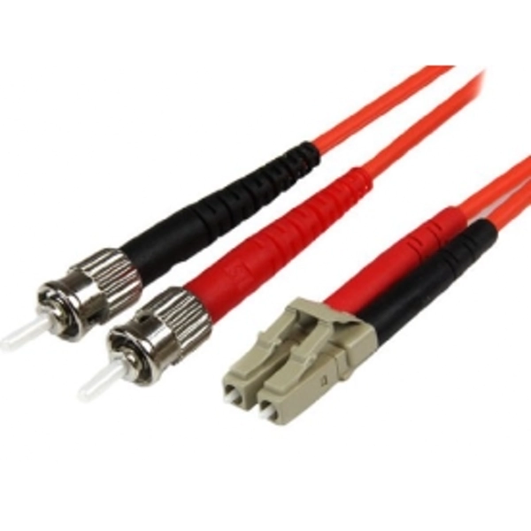 StarTech 50125 Multimode Duplex Fiber Patch Cable LC ST 1m