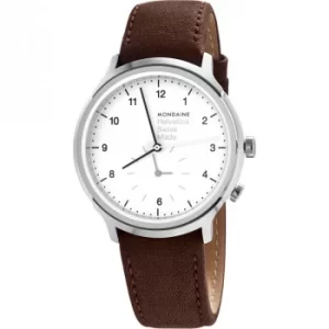 Mens Mondaine Helvetica Regular 2nd Time Zone Watch