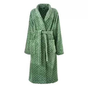 Ted Baker Wave Geo Bath Robe - Sage - S/M