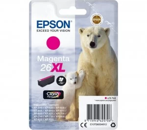 Epson Polar Bear 26XL Magenta Ink Cartridge