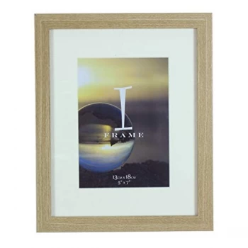 5" x 7" - iFrame Light Oak Wood Finish Frame with Mount