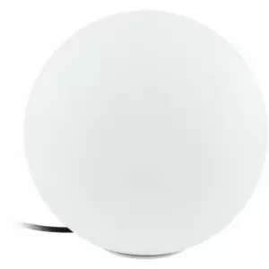 IP65 Outdoor Garden Ball Light White Plastic 1 x 40W E27 Bulb 300mm Globe