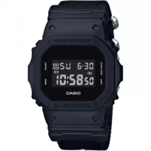 Mens Casio G-Shock Blackout Cloth Series Alarm Chronograph Watch