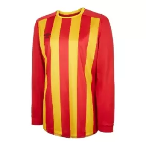 Umbro Long Sleeve Stripe Jersey Mens - Red