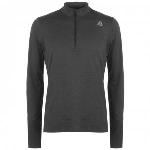 Reebok Quarter Zip Top Mens - Black