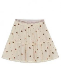 Mintie by Mint Velvet Girls Sequin Spot Tutu Skirt - Gold, Size Age: 9-10 Years