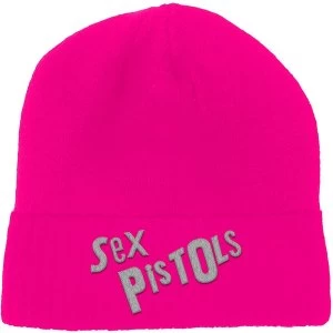 The Sex Pistols - Logo Unisex Beanie Hat - Pink