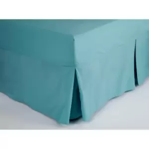 Fitted Sheet Valance Double Teal