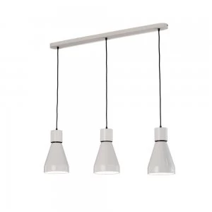 Linear Ceiling Pendant 3L 3 x E27 Max 40W, White, Black