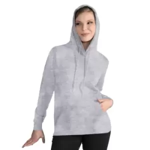 SG Ladies/Womens Plain Hooded Sweatshirt Top / Hoodie (S) (Light Oxford)