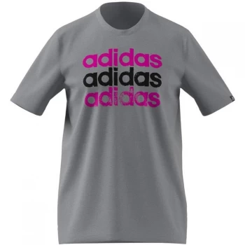 adidas QT T Shirt Mens - Grey Repeat