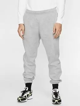 Nike NSW Club Fleece Cuff Joggers - Grey/White , Grey/White, Size 2XL, Men