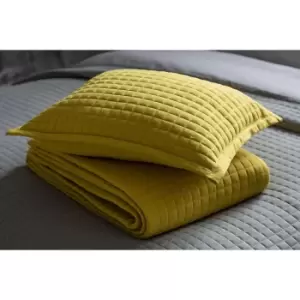 Belledorm Crompton Filled Cushion (One Size) (Saffron Yellow)