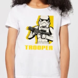 Star Wars Rebels Trooper Womens T-Shirt - White - XL