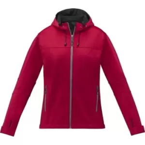 Elevate Womens/Ladies Match Soft Shell Jacket (S) (Red)