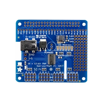 2327 16 Channel Servo HAT / PWM for Raspberry Pi A+, B+ or 2 - Adafruit