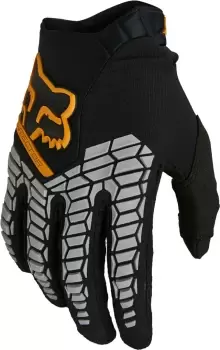 FOX Pawtector Motocross Gloves, black-gold, Size XL, black-gold, Size XL