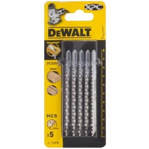 DEWALT XPC T101D Bi Metal Jigsaw Blades for Wood Pack of 5