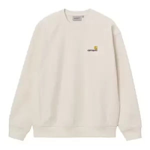 Carhartt Wip American Script Sweat, Natural, Male, Crewnecks, I025475.05XX