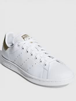 adidas Stan Smith - White/Gold, Size 7, Women