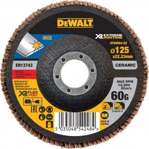 DEWALT Extreme Runtime Flap Disc 125mm 125mm 60g Pack of 1