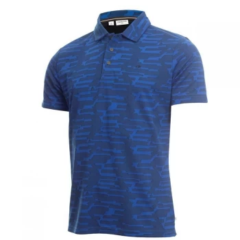 Calvin Klein Golf Golf Aztec Polo Shirt Mens - Blue