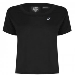 Asics Race Crop Top Ladies - Black