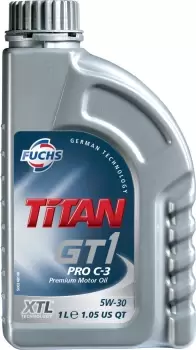 FUCHS TITAN GT1 PRO C-3 5W-30 ENGINE OIL LUBRICANT 1 LITRE ACEA C3 API SN