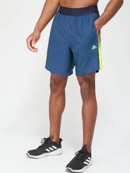 Adidas Tech Shorts - Navy/Yellow