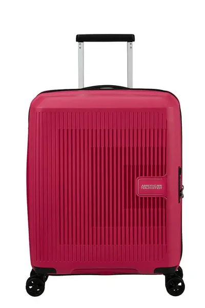 American Tourister Aerostep VZDV4 Cabin Hardshell Pink Flash Suitcase