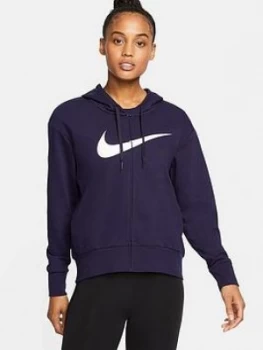 Nike Training Get Fit Full Zip Hoodie - Dark Blue