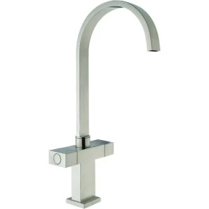 Wickes Akola Monobloc Mixer Brushed Kitchen Mixer Sink Tap