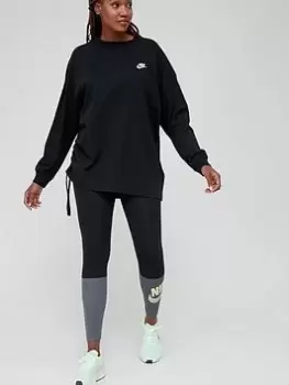 Nike NSW Long Sleeve Top - Black, Size XS, Women