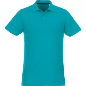 Elevate Mens Helios Short Sleeve Polo Shirt (XS) (Aqua)