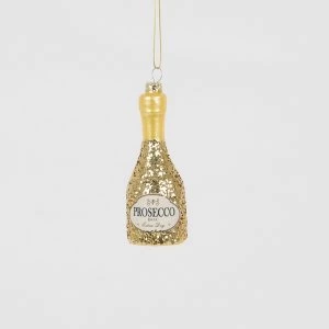 Sass & Belle Lets Celebrate Glitter Prosecco Bottle Shaped Bauble