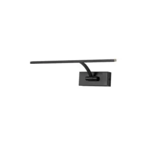 Luminosa Small 1 Arm Wall Lamp, Picture Light, 1 x 6W LED, 3000K, 470lm, Sand Black, 3yrs Warranty