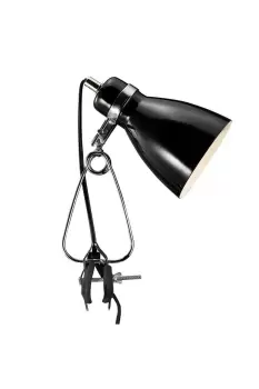 Cyclone Clamp & Clip On Lamp Black E14