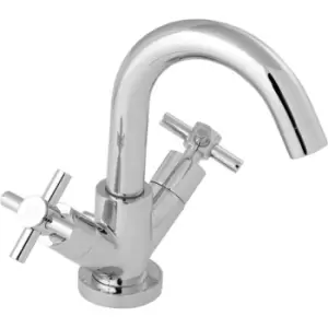 Deva Motif Mono Basin Mixer Tap with Press Top Waste - Chrome