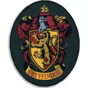 Harry Potter Gryffindor Scatter Rug (One Size) (Slate Grey/Yellow/Burgundy) - Slate Grey/Yellow/Burgundy