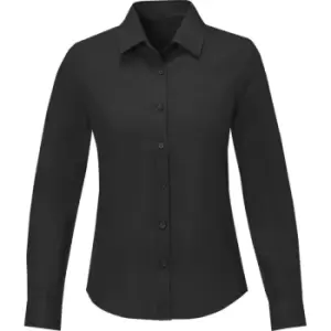 Elevate Womens/Ladies Pollux Shirt (3XL) (Solid Black)